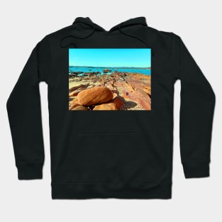 Rock formations in Quarantine Bay, Eden, NSW Hoodie